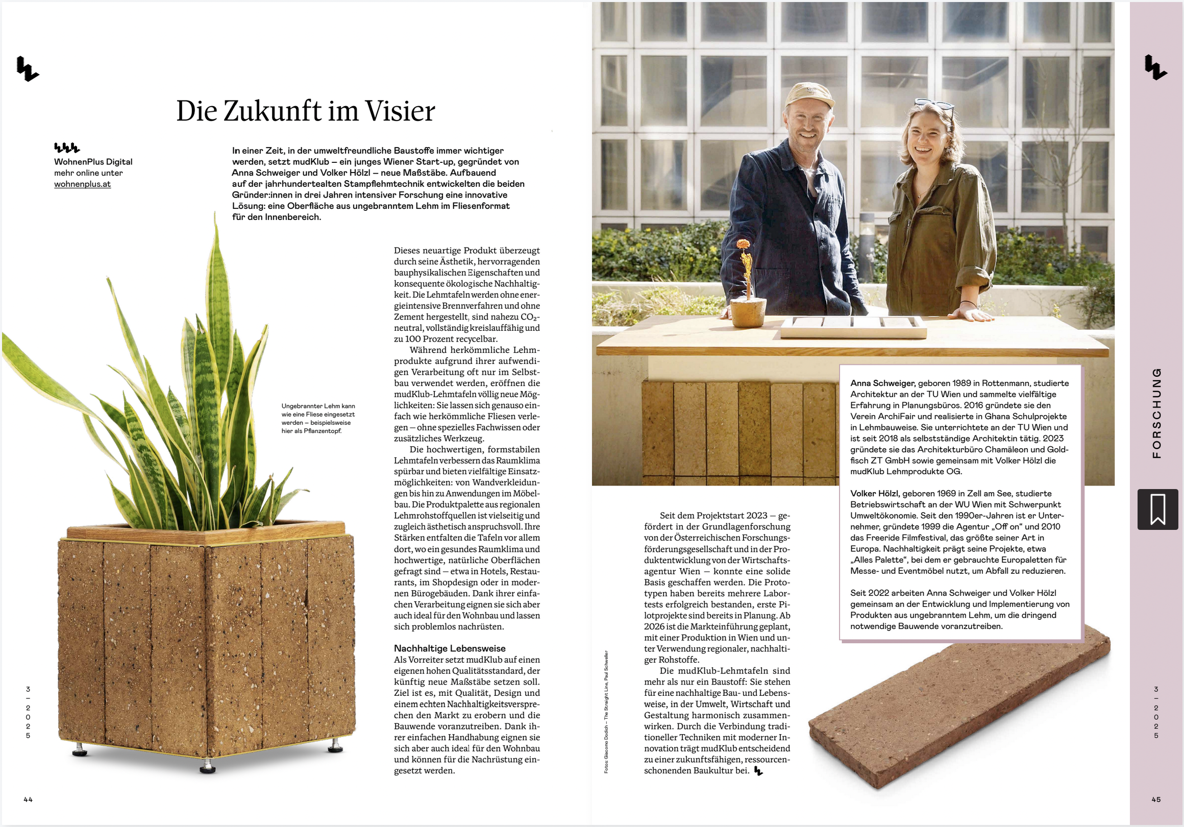 wohnenplus · mudKlub Artikel