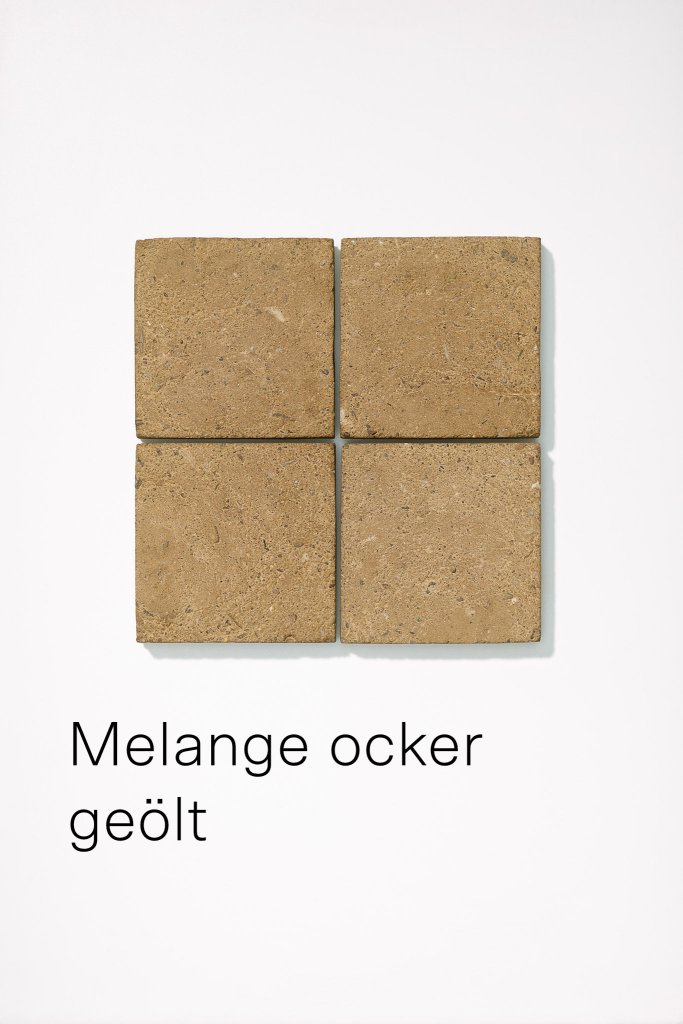 mudKlub Lehmtafel Melange ocker geölt
